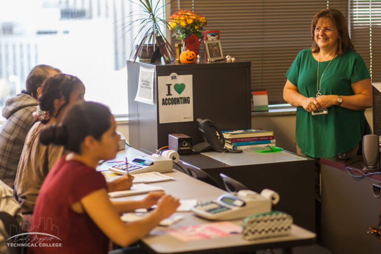 Accounting Students Learning in Denver, CO Classroom