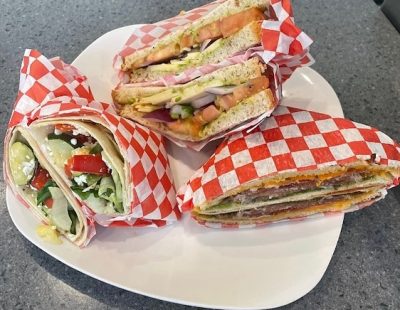 Selection of sandwiches from Emily’s Cafe Selection of sandwiches from Emily's Cafe